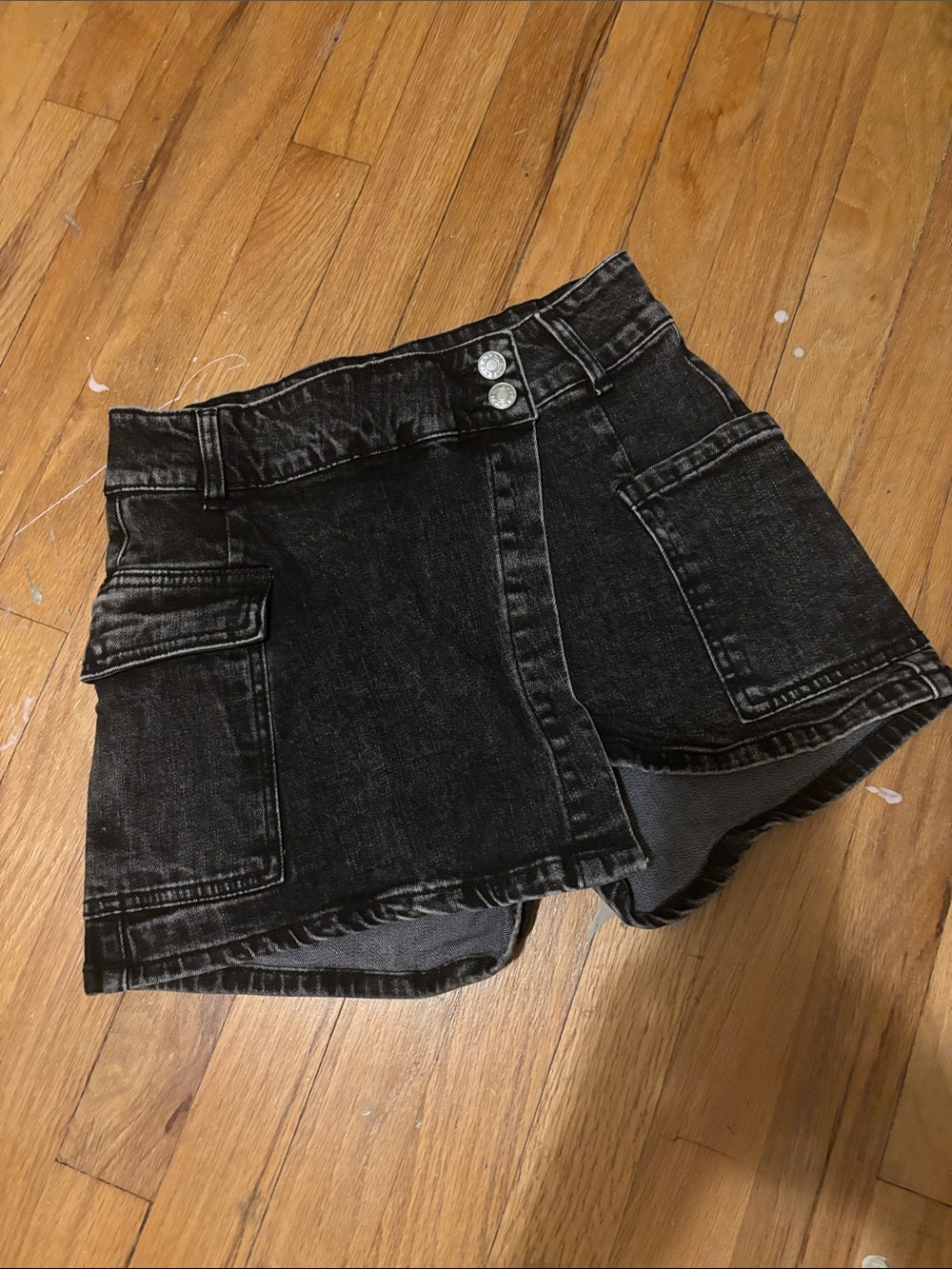 Black Jean skorts